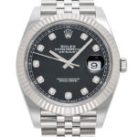 ロレックス デイトジャスト41 ブラック 未使用品 (ROLEX Datejust41)/ Ref.126334G メンズ
