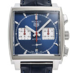 タグ・ホイヤー モナコ キャリバー ホイヤー02 ブルー/シルバー 新品 (TAG Heuer Monaco Caliber HEUER02)/ Ref.CBL2111.FC6453 メンズ