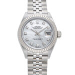 ロレックス デイトジャスト28 ホワイト 未使用品 (ROLEX Datejust 28)/ Ref.279174NG レディース