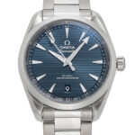 オメガ シーマスター アクアテラ 150m コーアクシャル マスタークロノメーター ブルー 新品 (OMEGA Seamaster Aqua Terra 150m Co-Axial Master Chronometer)/ Ref.220.10.38.20.03.001 メンズ