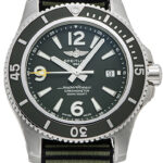 ブライトリング スーパーオーシャン オートマティック44 アウターノウン グリーン 新品 (BREITLING Super Ocean Automatic44 Outerknown)/ Ref.A17367A11L1W1(A292L-1CBA) メンズ