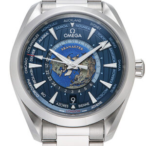 オメガ シーマスター アクアテラ GMT ワールドタイマー マスター ブルー 新品 (OMEGA Seamaster Aqua Terra GMT World Timer Master)/ Ref.220.10.43.22.03.001 メンズ