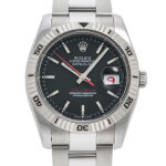 ロレックス デイトジャスト ターノグラフ ブラック 中古 (ROLEX Datejust Turn-O-Graph)/ Ref.116264 メンズ