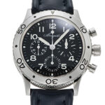 ブレゲ アエロナバル ブラック 中古 (BREGUET Aeronavale)/ Ref.3800ST/92/9W6 メンズ