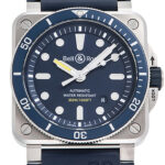 ベル&ロス BR03-92 ダイバーブルー ブルー 未使用品 (Bell&Ross BR03-92 Diver Blue)/ Ref.BR0392-D-BU-ST/SRB メンズ