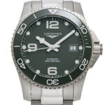 ロンジン ハイドロ コンクエスト グリーン 新品 (LONGINES Hydro Conquest)/ Ref.L3.781.4.06.6 メンズ