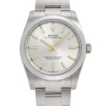 ロレックス オイスター パーペチュアル 34 シルバー 未使用品 (ROLEX Oyster Perpetual 34)/ Ref.124200 メンズ