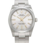 ロレックス オイスター パーペチュアル 34 シルバー 未使用品 (ROLEX Oyster Perpetual 34)/ Ref.124200 メンズ