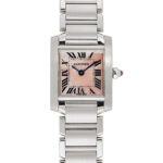 カルティエ タンクフランセーズSM ピンク 中古 (CARTIER Tank Francaise SM)/ Ref.W51028Q3 レディース