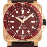 ベル&ロス BR03-92 ダイバー レッド ブロンズ バーガンディー 新品 (Bell&Ross BR03-92 Diver Red Bronz)/ Ref.BR0392-D-R-BR/SCA メンズ