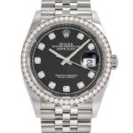 ロレックス デイトジャスト36 ブラック 未使用品 (ROLEX Datejust36)/ Ref.126284RBR メンズ