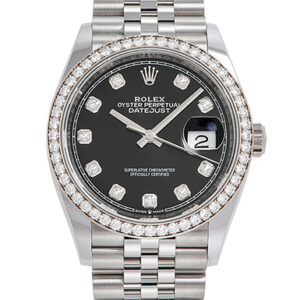 ロレックス デイトジャスト36 ブラック 未使用品 (ROLEX Datejust36)/ Ref.126284RBR メンズ