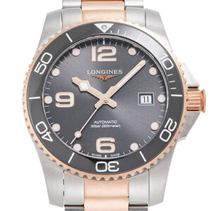ロンジン ハイドロ コンクエスト グレー 新品 (LONGINES Hydro Conquest)/ Ref.L3.781.3.78.7 メンズ