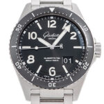 グラスヒュッテオリジナル シー Q パノラマデイト ブラック 中古 (GLASHUTTE ORIGINAL Sea Q Panorama Date)/ Ref.1-36-13-01-80-70 メンズ