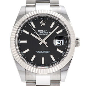 ロレックス デイトジャスト41 ブラック 未使用品 (ROLEX Datejust41)/ Ref.126334 メンズ
