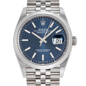 ロレックス デイトジャスト36 ブルー 未使用品 (ROLEX Datejust36)/ Ref.126200 メンズ