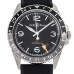 ベル＆ロス BRV2-93 GMT ブラック 新品 (Bell&Ross BRV2-93 GMT)/ Ref.BRV293-BL-ST/SRB メンズ