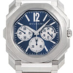 ブルガリ オクト フィニッシモ クロノグラフ GMT ブルー/シルバー 未使用品 (BVLGARI Octo Finissimo Chronograph GMT)/ Ref.103467 メンズ