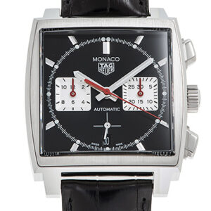 タグ・ホイヤー モナコ キャリバー ホイヤー02 ブラック/シルバー 新品 (TAG Heuer Monaco Caliber HEUER02)/ Ref.CBL2113.FC6177 メンズ