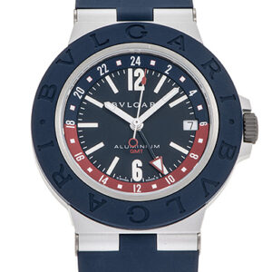 ブルガリ アルミニウム GMT ブルー 新品 (BVLGARI Aluminium GMT)/ Ref.103554 メンズ