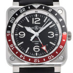 ベル&ロス BR03-93 GMT ブラック 新品 (Bell&Ross BR03-93 GMT)/ Ref.BR0393-BL-ST/SCA メンズ