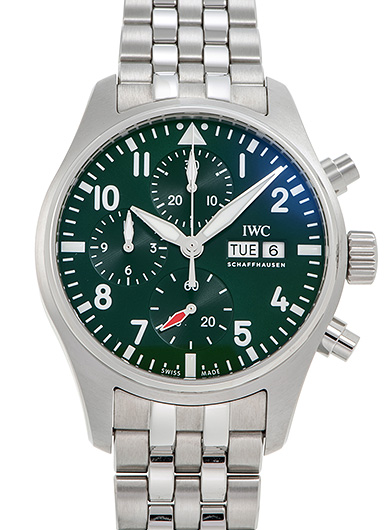 IWC パイロットウォッチ クロノグラフ 41 グリーン 新品 (IWC Pilots Watch Chronograph 41)/ Ref.IW388104 メンズ