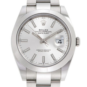ロレックス デイトジャスト41 シルバー 未使用品 (ROLEX Datejust41)/ Ref.126300 メンズ