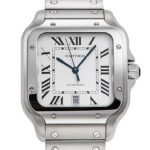 カルティエ サントス ドゥ カルティエ ウォッチ LM シルバー 新品 (CARTIER Santos De Cartier LM)/ Ref.WSSA0018 メンズ