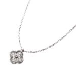 ヴァンクリーフ&アーペル スウィート アルハンブラ ペンダント ホワイトゴールド/シルバー 中古 (Van Cleef&Arpels Sweet Alhambra Pendant)/ Ref.VCARO85900 レディース
