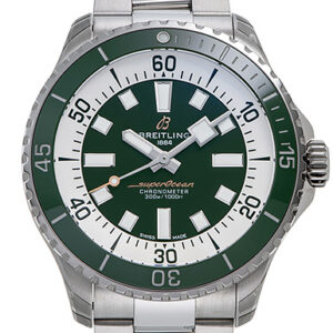 ブライトリング スーパーオーシャン オートマティック44 グリーン 新品 (BREITLING Super Ocean Automatic44)/ Ref.A17376A31L1A1 メンズ