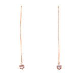 ノーブランド 一粒 ダイヤモンド ピアス ピンクゴールド 新品 (No Brand Diamond Pierce)/ Ref.4022640 レディース