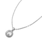 ショパール ハッピーダイヤモンド アイコン ラウンド ネックレス ホワイトゴールド 新品 (CHOPARD Happy Diamonds Icons Round Necklace)/ Ref.79A017-1201 レディース