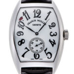 フランク・ミュラー トノウ カーベックス 7デイズ パワーリザーブ ホワイト 中古 (FRANCK MULLER Tonneau Curvex 7Days Power Reserve)/ Ref.8880 B S6 PR EMA メンズ