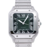 カルティエ サントス ドゥ カルティエ MM グリーン 新品 (CARTIER Santos De Cartier MM)/ Ref.WSSA0061 メンズ