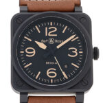 ベル＆ロス BR03 ヘリテージ ブラック 新品 (Bell&Ross BR03 Heritage)/ Ref.BR03A-HER-CE/SCA メンズ