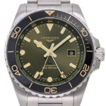 ロンジン ハイドロ コンクエスト GMT グリーン 未使用品 (LONGINES Hydro Conquest GMT)/ Ref.L3.890.4.06.6 メンズ