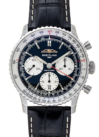ブライトリング ナビタイマー B01 クロノグラフ 41 ブラック/シルバー 新品 (BREITLING Navitimer B01 Chronograph 41)/ Ref.AB0139211B1P1 メンズ